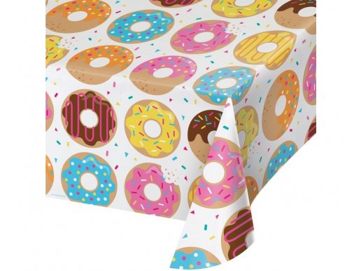 Donuts plastic tablecover 137cm x 259cm