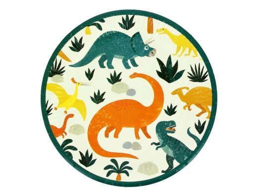 Eco Dinosaurs large paper plates