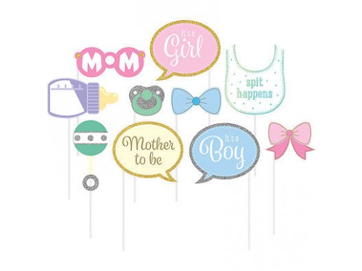 Baby Shower Photobooth props 10/pcs