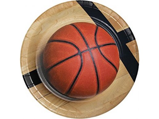 Basketball large paper plates (8pcs)