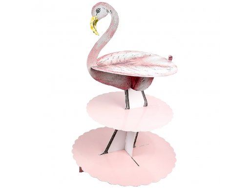 Pink Flamingo 3tier cupcake stand
