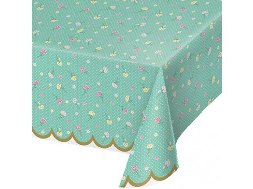 Floral Plastic Tablecover