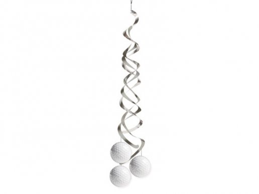 Golf Deluxe Hanging Swirl Decoration 2/pcs