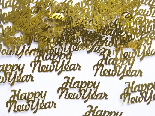 Happy New Year Gold Confettis 3g