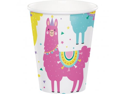 Llama Paper Cups 8/pcs