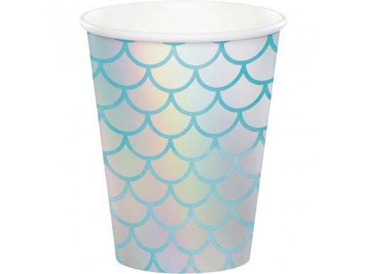 Mermaid Shine Paper Cups 8/pcs