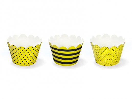 Bee cupcake wrappers (6pcs)