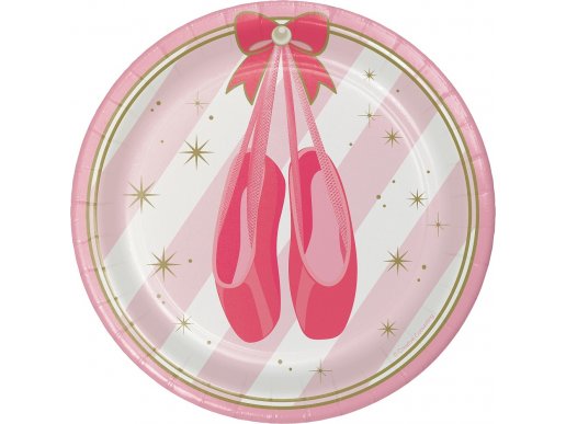 Ballet pink small paper plates