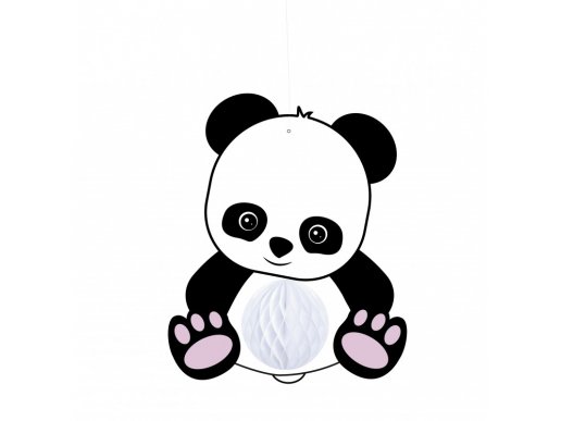 Panda Honeycomb Hanging Decoration