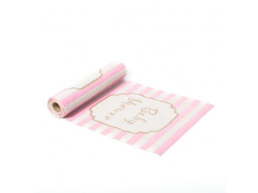 Pink & Gold Baby Shower Table Runner