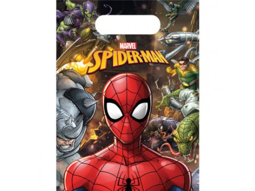 Spiderman plastic loot bags