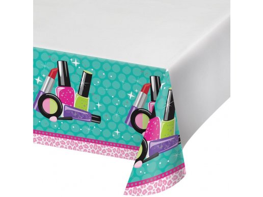 Spa party plastic tablecover