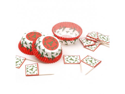 Christmas Cupcake Kit 24/pcs