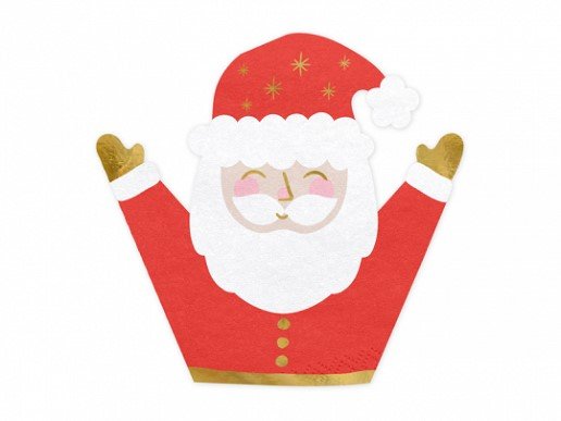 excited-santa-shaped-napkins-spk17