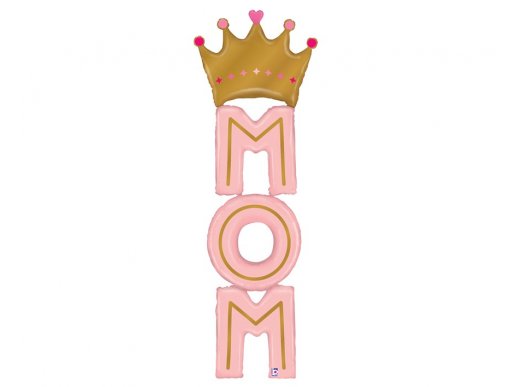 Extra large Mom with Crown foil balloon 180cm