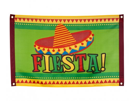 Fiesta fabric banner 90cm x 60cm