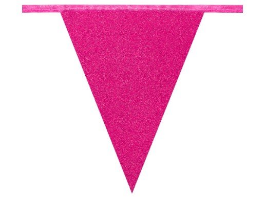 fuchsia-glitter-flag-bunting-for-party-decoration-20003