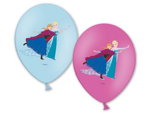 Frozen λάτεξ μπαλόνια με πολύχρωμο τύπωμα 6τμχ