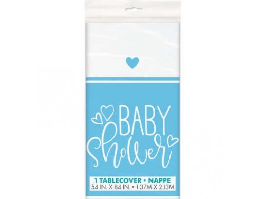 Pale Blue Baby Shower Plastic Tablecover Party Supplies For Baby Boy