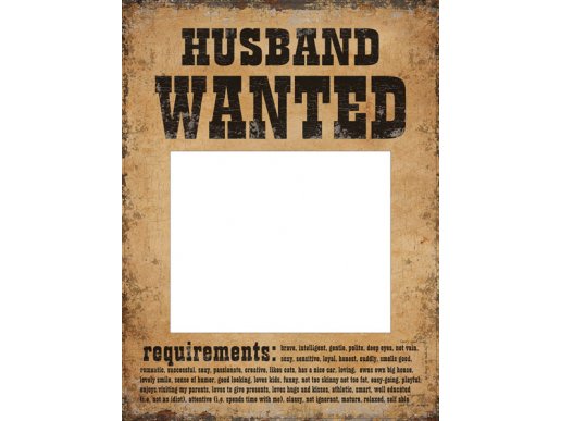 Wanted husband and wife photo props