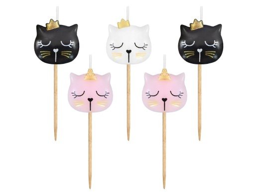cats-with-gold-details-birthday-cake-candles-pfspki