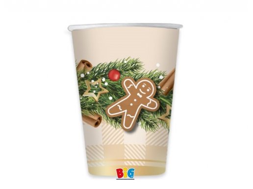 Gingerbread paper cups for Christmas 6pcs