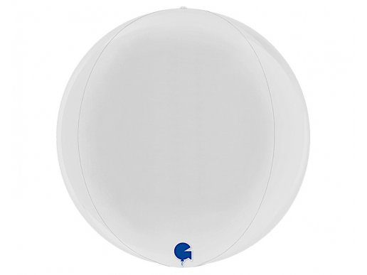 Globe ολοστρόγγυλο μπαλόνι σε λευκό χρώμα 38εκ