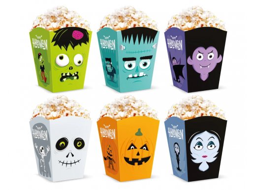 Halloween monsters treat boxes 6pcs