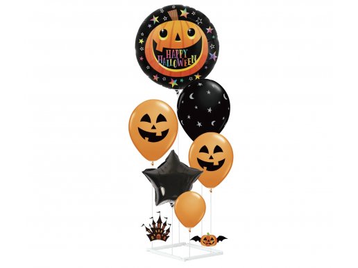 DIY Halloween stand with balloons