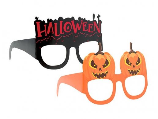 Halloween και κολοκύθες γυαλιά χάρτινα 6τμχ