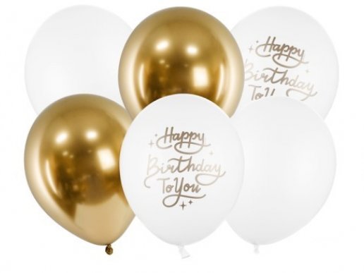 Happy Birthday to You Latex Balloons (6pcs)