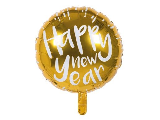 Happy New Year Χρυσό Foil Μπαλόνι (45εκ)