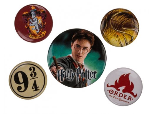 Harry Potter badges set 5pcs