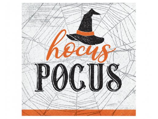 Hocus Pocus with Witch hat beverage napkins 16pcs