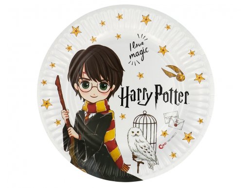 I Love Magic Harry Potter μεγάλα χάρτινα πιάτα 8τμχ
