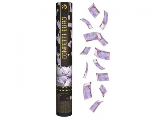 Medium size party cannon with euros confetti