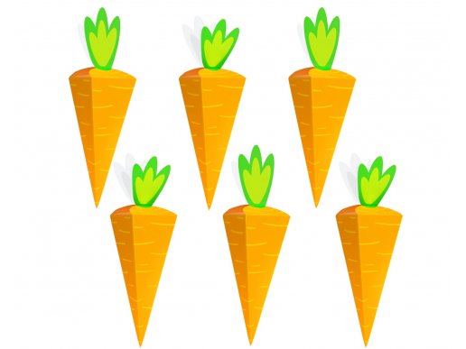 Carrot treat boxes 6pcs