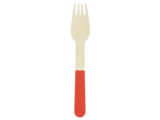 red-wooden-forks-with-gold-foiled-detail-color-theme-party-supplies-913225