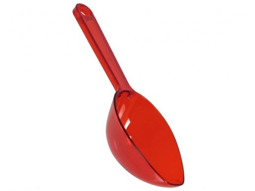 Red scoop for the candy bar 16,7cm