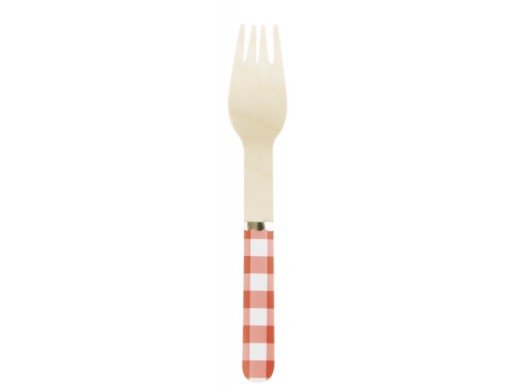 red-gingham-wooden-forks-with-gold-foiled-details-themed-party-supplies-913guinf