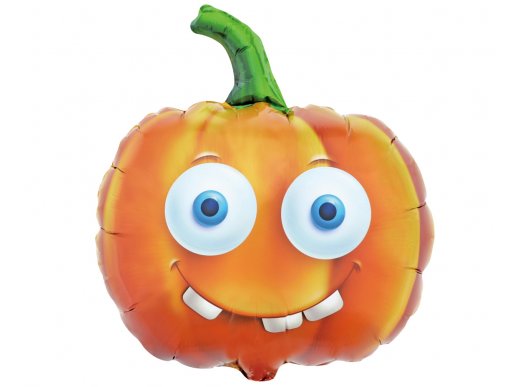 Toothless pumpkin foil balloon
