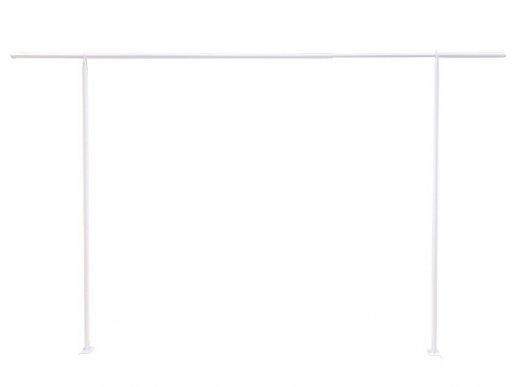 Λευκή μεταλλική επεκτεινόμενη βάση για το τραπέζι 120-180εκ x 106εκ