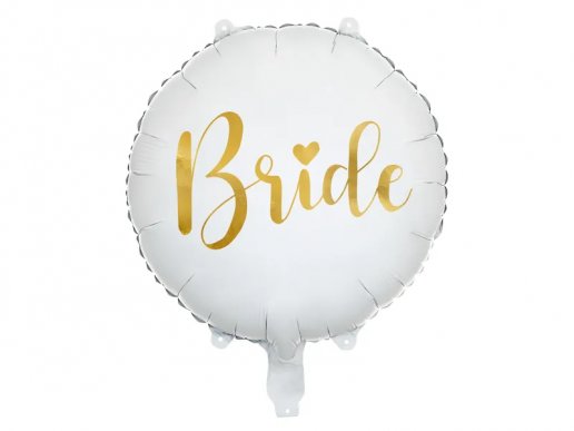 Bride white foil balloon 45cm