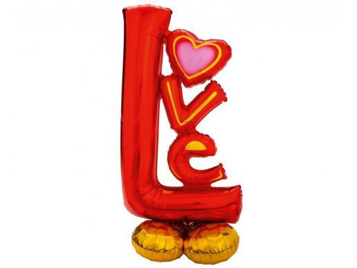 Επιδαπέδιο foil μπαλόνι με το λεκτικό LOVE