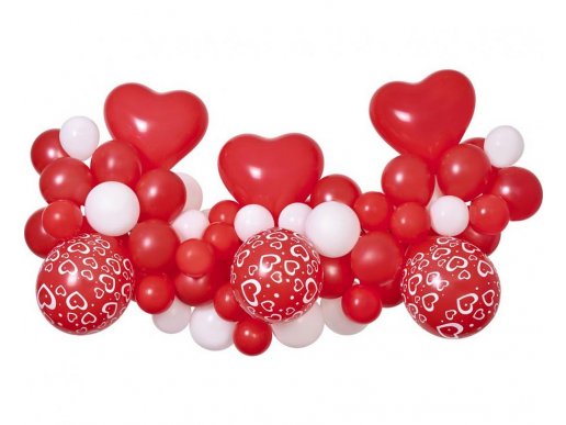 Love latex balloons garland