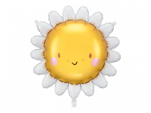 Daisy smile face foil balloon 90cm