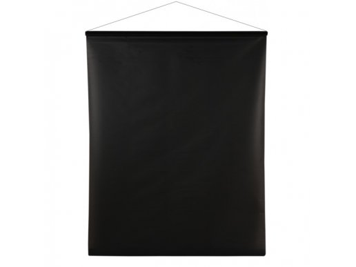 Black hanging decorative banner