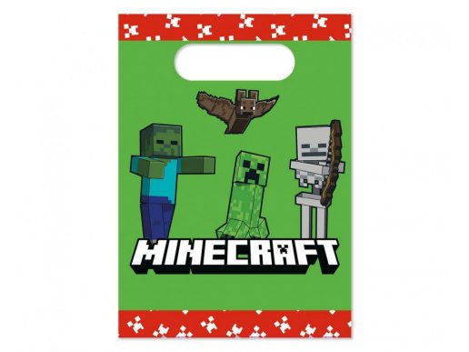 Minecraft paper party bags 4pcs