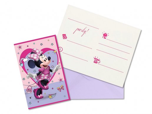 Minnie party invitations
