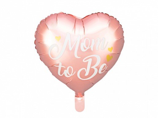 Mom to Be Ροζ Καρδιά Foil Μπαλόνι (35εκ)